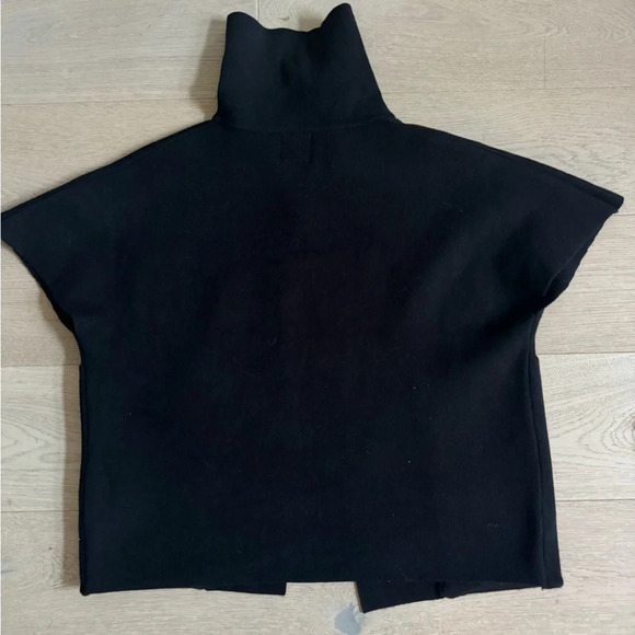 Joie black oversized cardigan with beautiful collar size medium - Picture 7 of 9